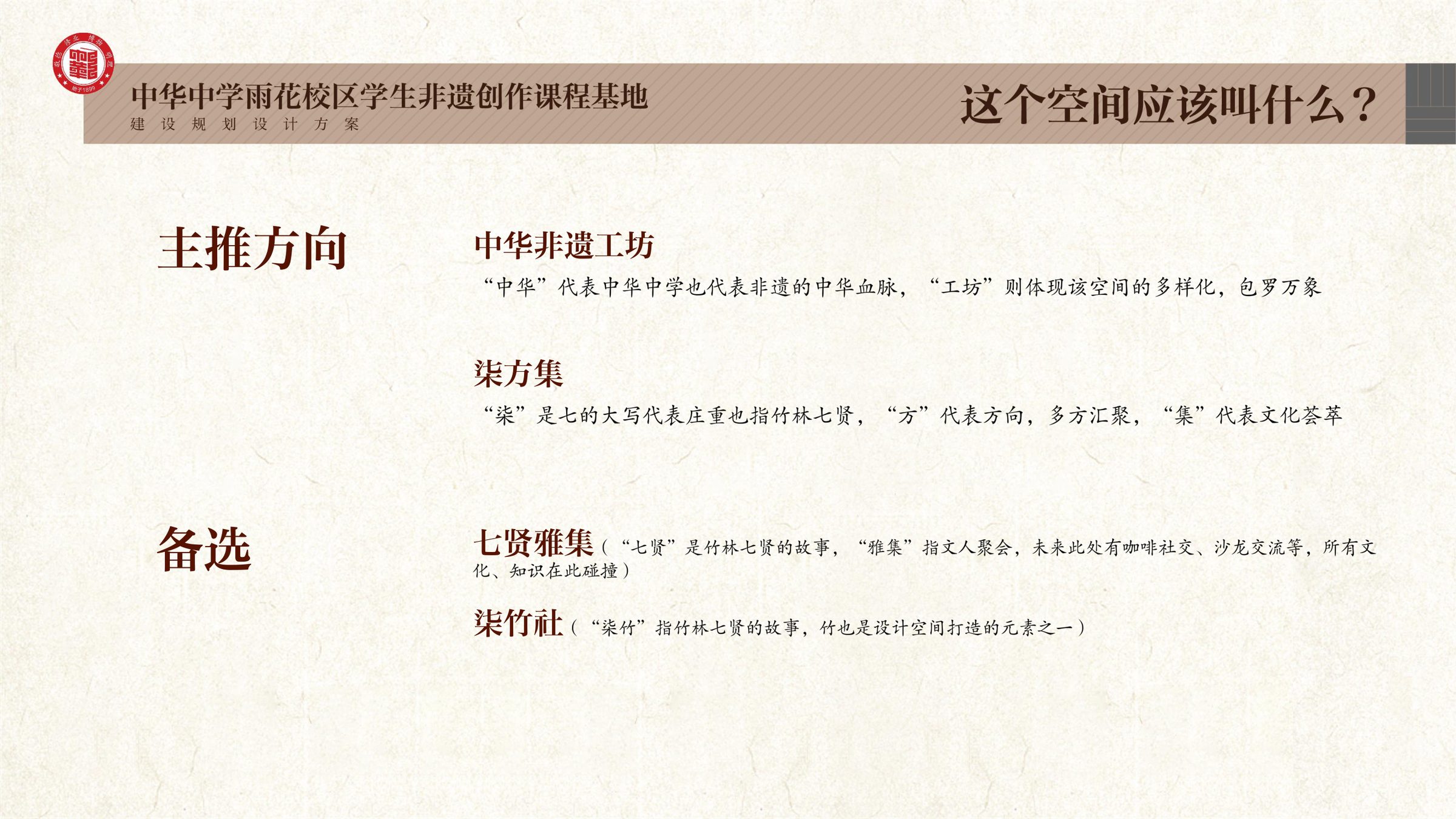 中华中学雨花校区学生非遗创作课程基地规划设计方案 空间设计第 5 页