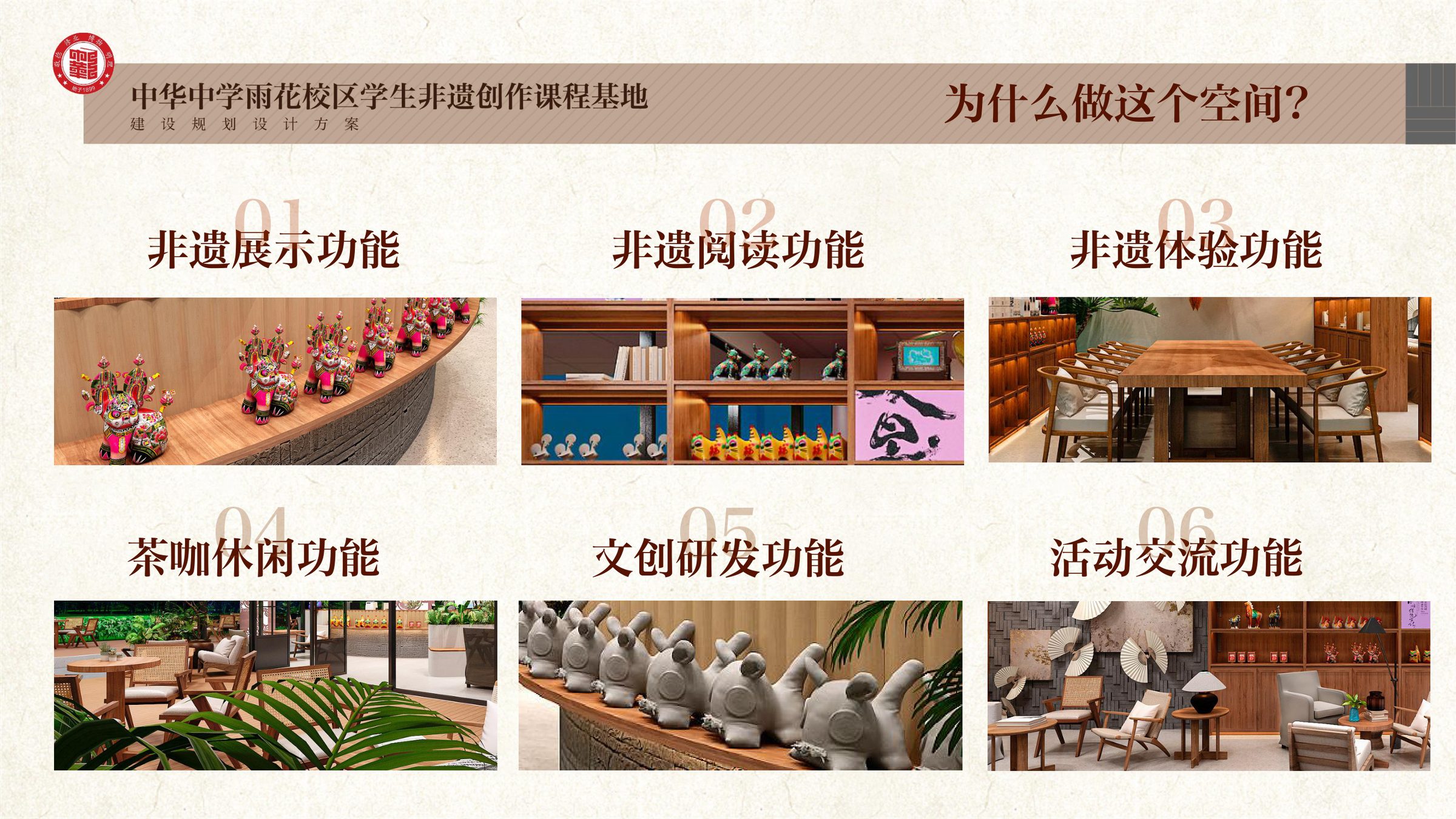 中华中学雨花校区学生非遗创作课程基地规划设计方案 空间设计第 7 页
