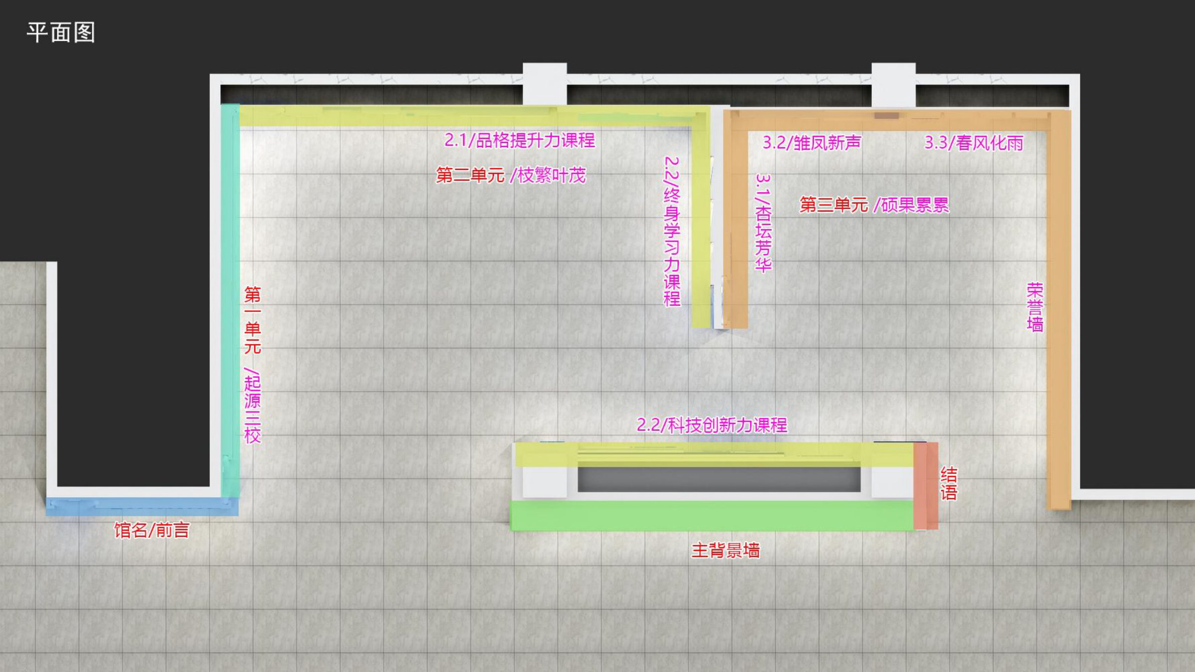 秦淮科高校史展示空间设计方案 空间设计第 2 页