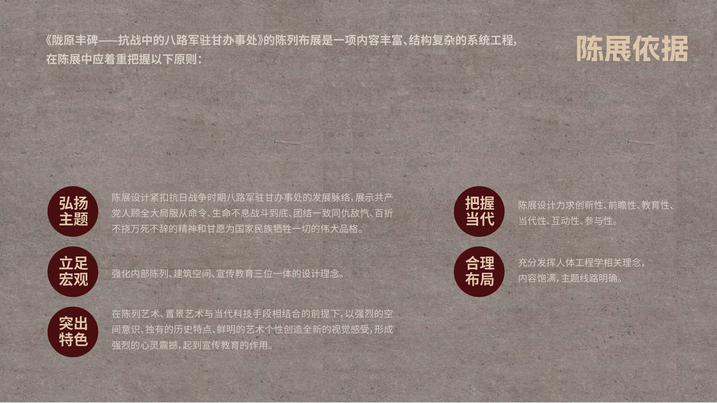 陇原丰碑-抗战中的八路军驻甘办事处设计方案 空间设计第 5 页